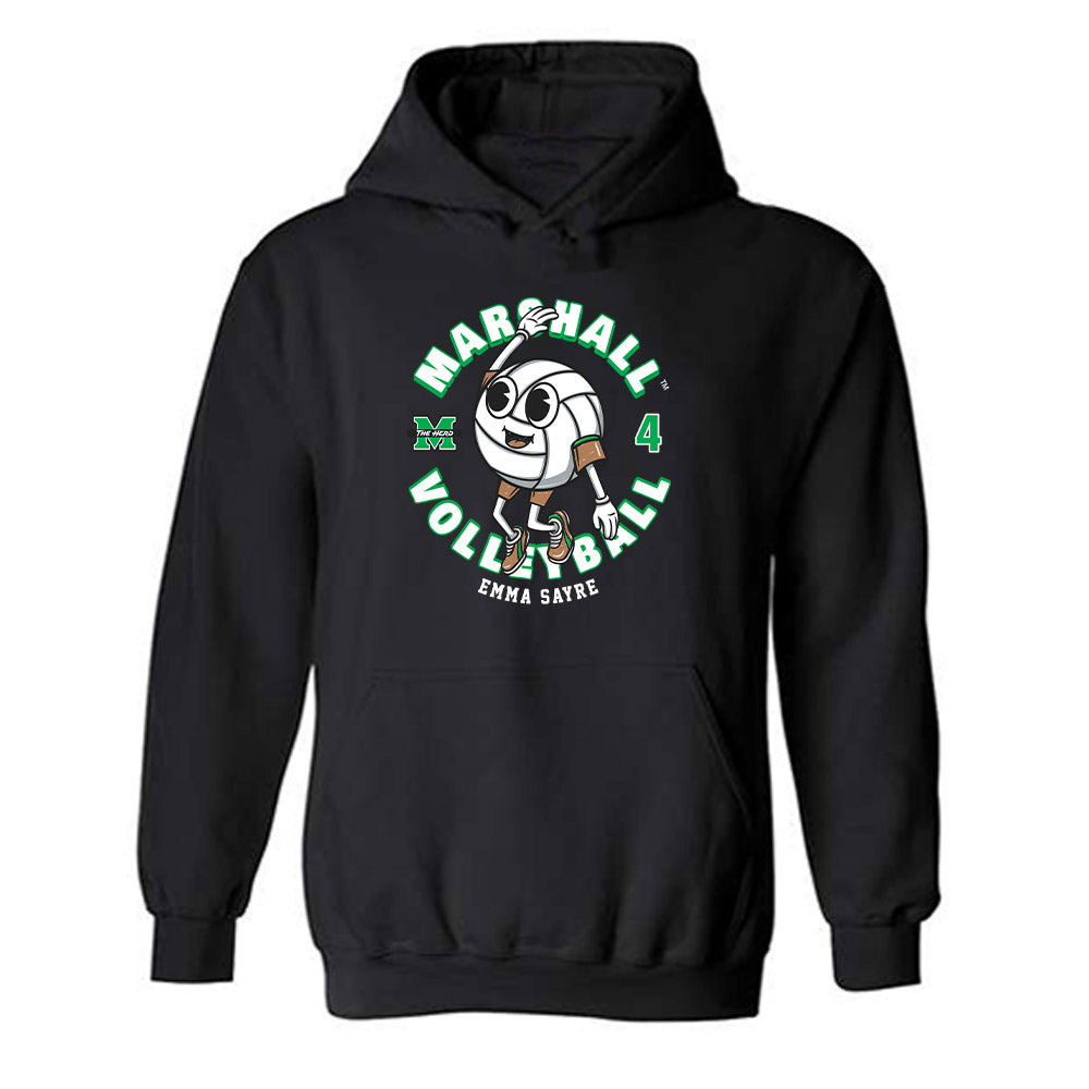 Marshall - NCAA Women's Volleyball : Emma Sayre - Fashion Shersey Hooded Sweatshirt