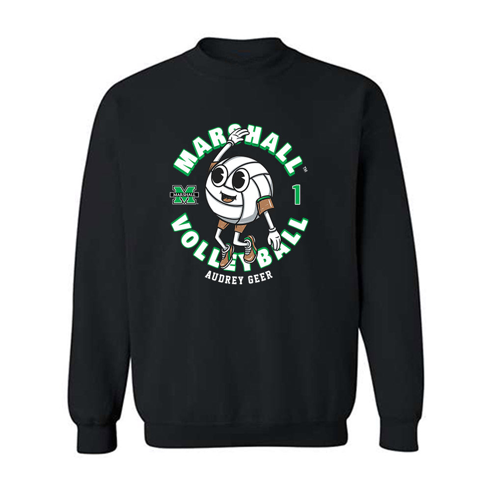 Marshall - NCAA Women's Volleyball : Audrey Geer - Fashion Shersey Crewneck Sweatshirt-0