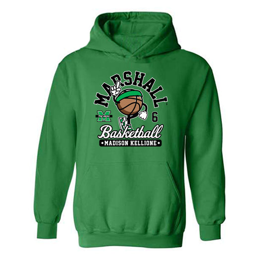 Marshall - NCAA Women's Basketball : Madison Kellione - Fashion Shersey Hooded Sweatshirt