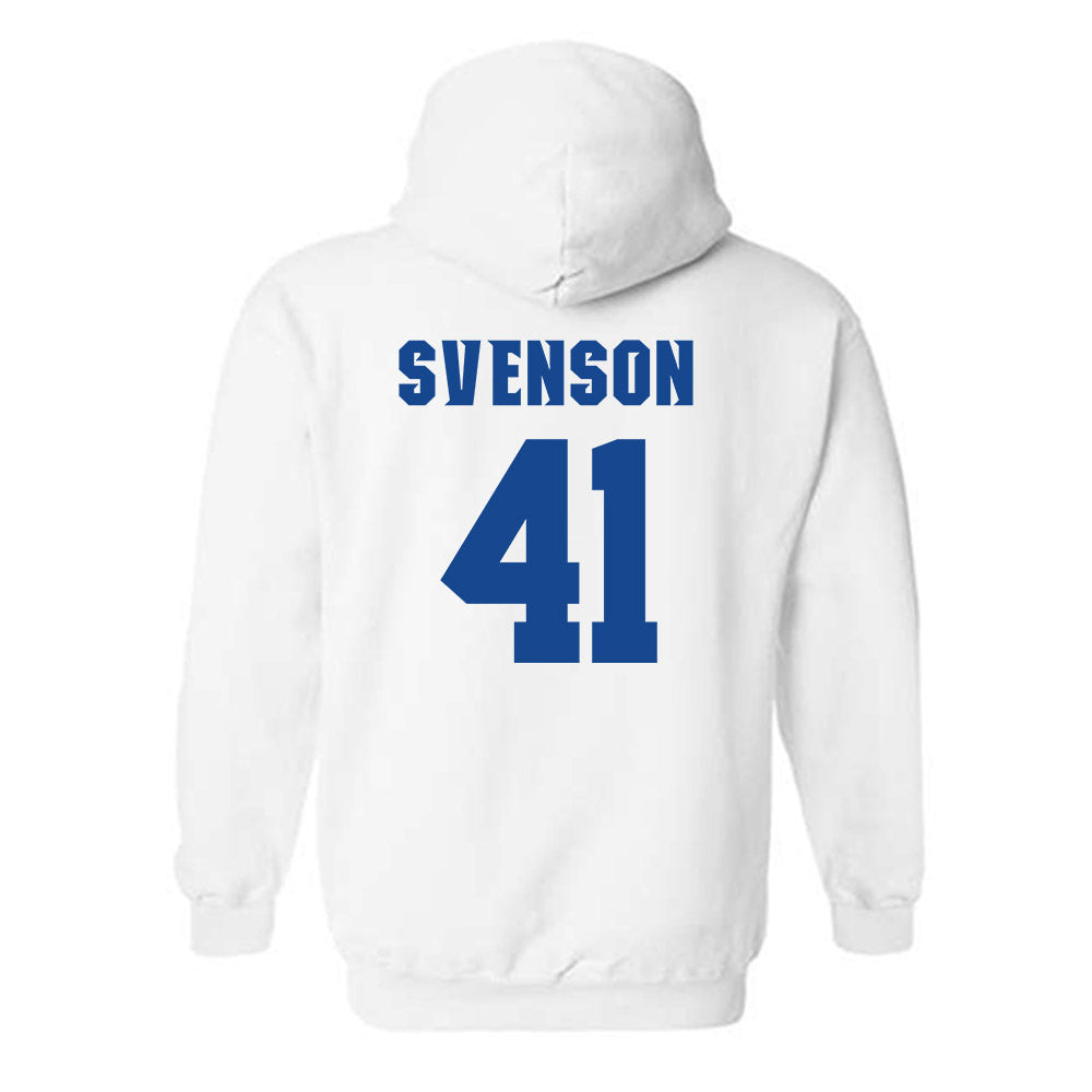 Seton Hall - NCAA Baseball : Steven Svenson - Replica Shersey Hooded Sweatshirt-1