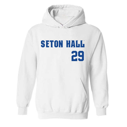 Seton Hall - NCAA Baseball : AJ Soldra - Replica Shersey Hooded Sweatshirt-0