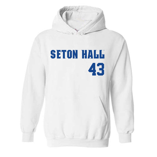 Seton Hall - NCAA Baseball : Aiden Robbins - Replica Shersey Hooded Sweatshirt