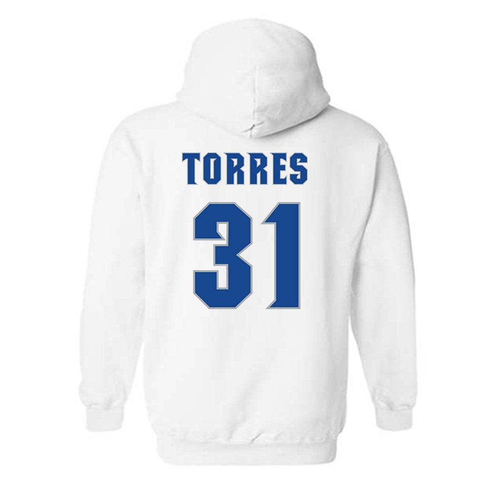 Seton Hall - NCAA Baseball : Jayson Torres - Replica Shersey Hooded Sweatshirt-1
