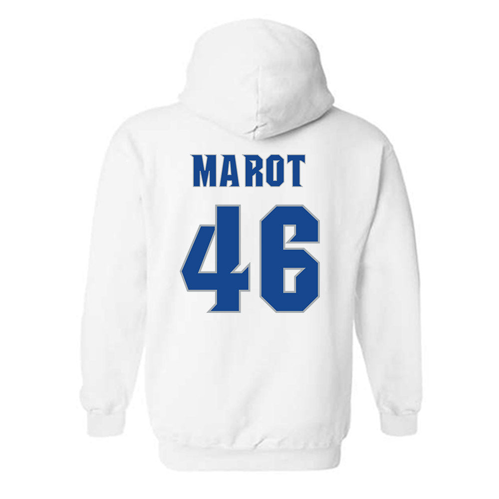 Seton Hall - NCAA Baseball : Jordan Marot - Replica Shersey Hooded Sweatshirt-1