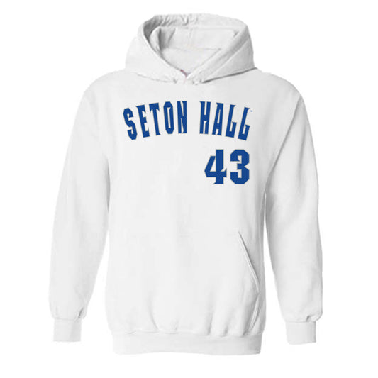 Seton Hall - NCAA Baseball : Aiden Robbins - Replica Shersey Hooded Sweatshirt