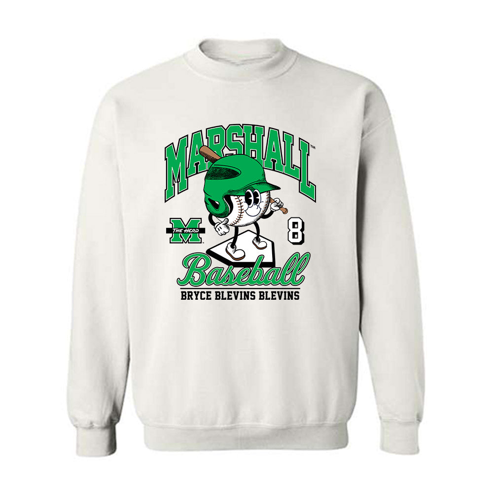 Marshall - NCAA Baseball : Bryce Blevins Blevins - Fashion Shersey Crewneck Sweatshirt-0