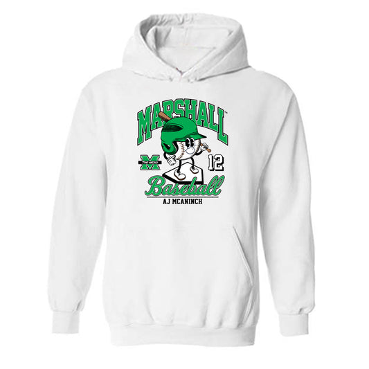 Marshall - NCAA Baseball : AJ McAninch - Fashion Shersey Hooded Sweatshirt-0