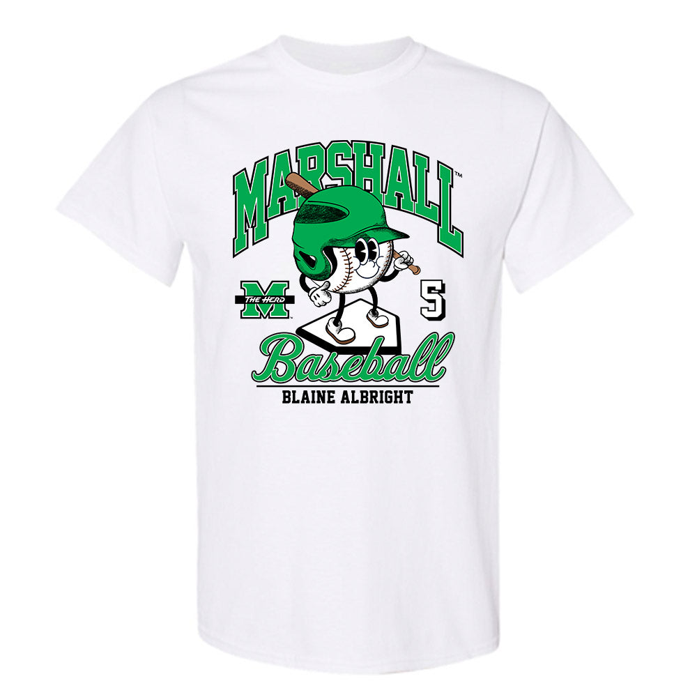 Marshall - NCAA Baseball : Blaine Albright - Fashion Shersey T-Shirt-0
