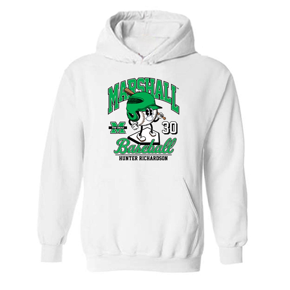 Marshall - NCAA Baseball : Hunter Richardson - Fashion Shersey Hooded Sweatshirt-0