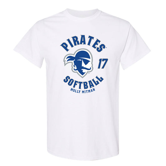 Seton Hall - NCAA Softball : Molly Mitman - Fashion Shersey T-Shirt-0