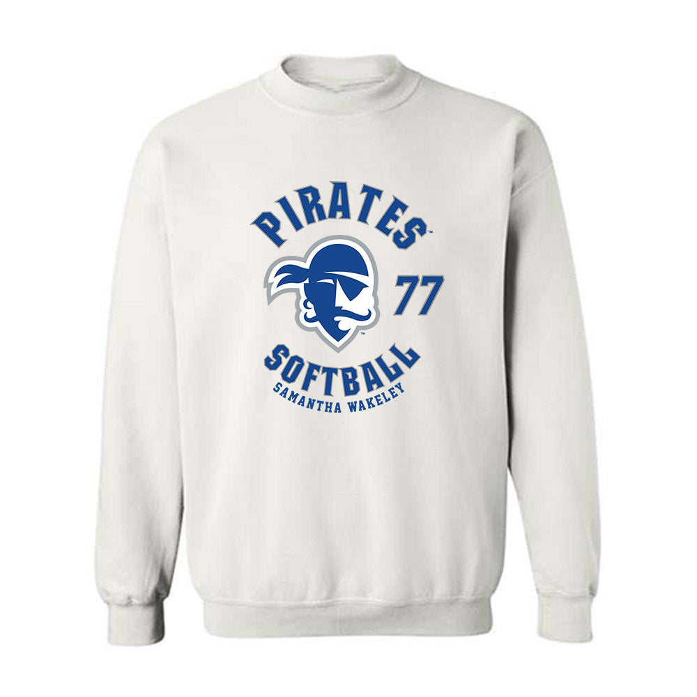 Seton Hall - NCAA Softball : Samantha Wakeley - Fashion Shersey Crewneck Sweatshirt-0