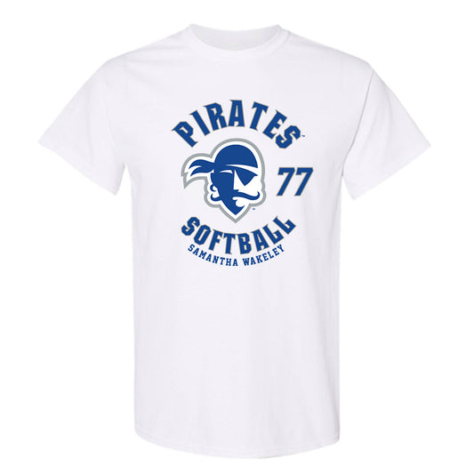 Seton Hall - NCAA Softball : Samantha Wakeley - Fashion Shersey T-Shirt-0