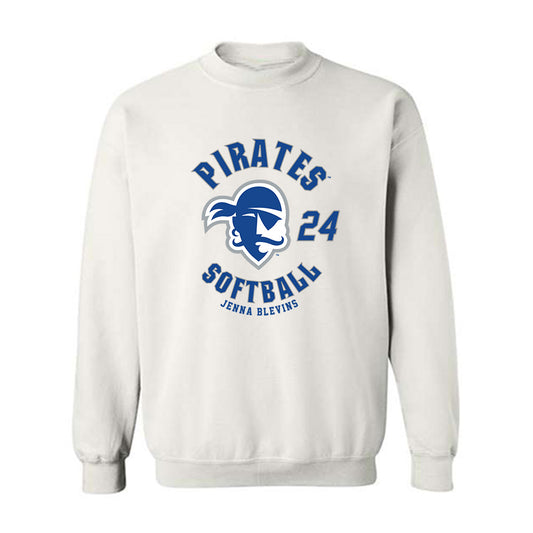 Seton Hall - NCAA Softball : Jenna Blevins - Fashion Shersey Crewneck Sweatshirt-0