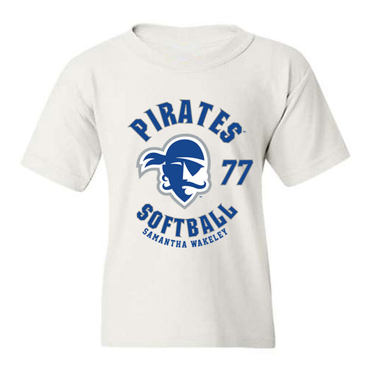 Seton Hall - NCAA Softball : Samantha Wakeley - Fashion Shersey Youth T-Shirt-0