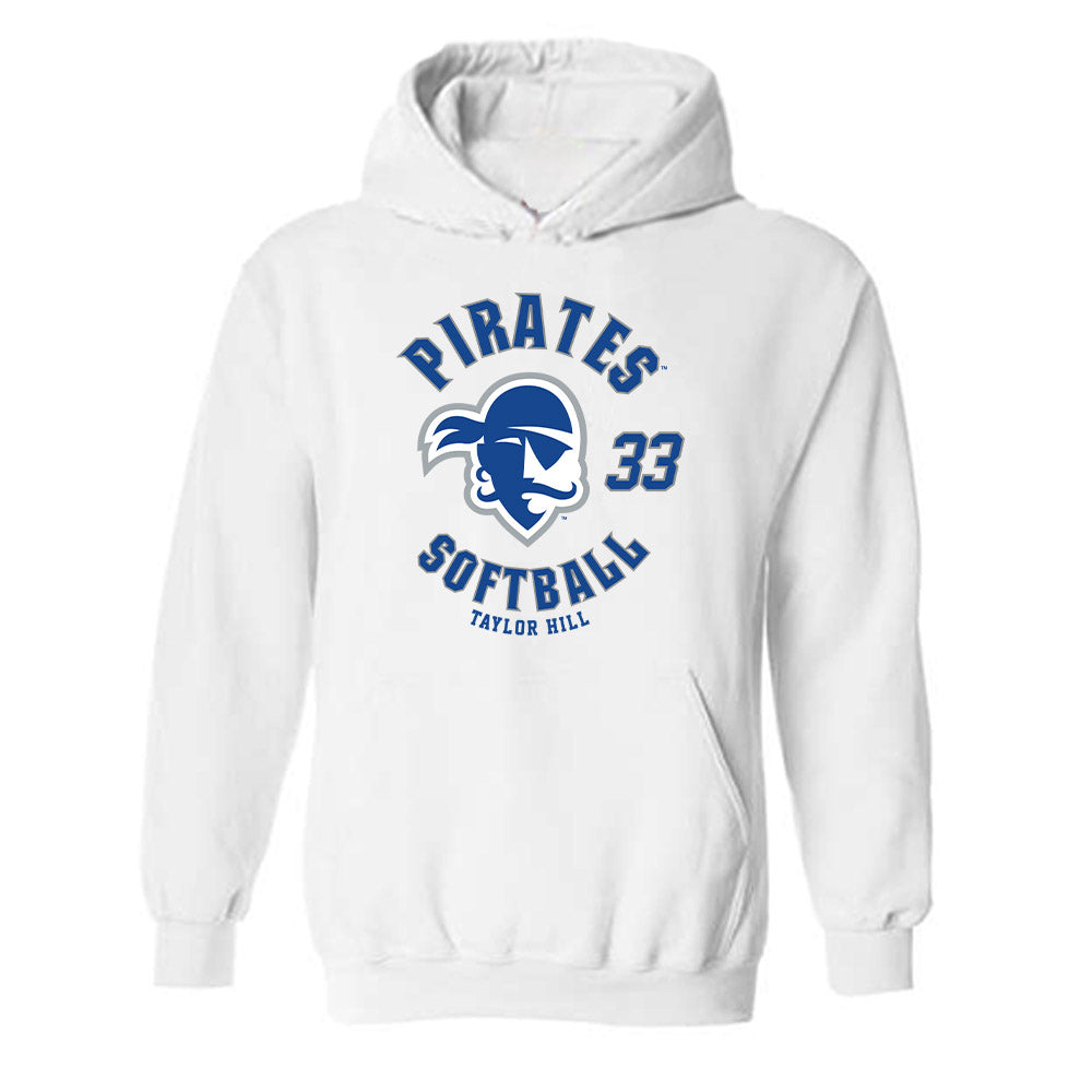 Seton Hall - NCAA Softball : Taylor Hill - Fashion Shersey Hooded Sweatshirt-0
