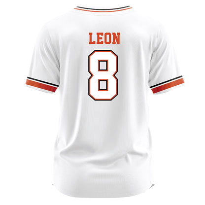 Campbell - NCAA Softball : Megan Leon - White Jersey-1