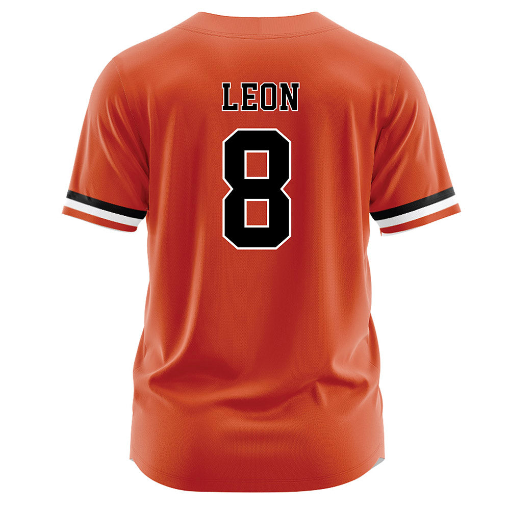 Campbell - NCAA Softball : Megan Leon - Orange Jersey-1