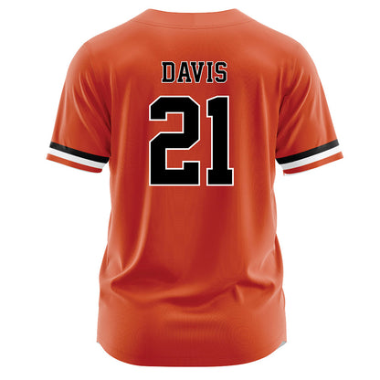 Campbell - NCAA Softball : livie davis - Orange Jersey-1