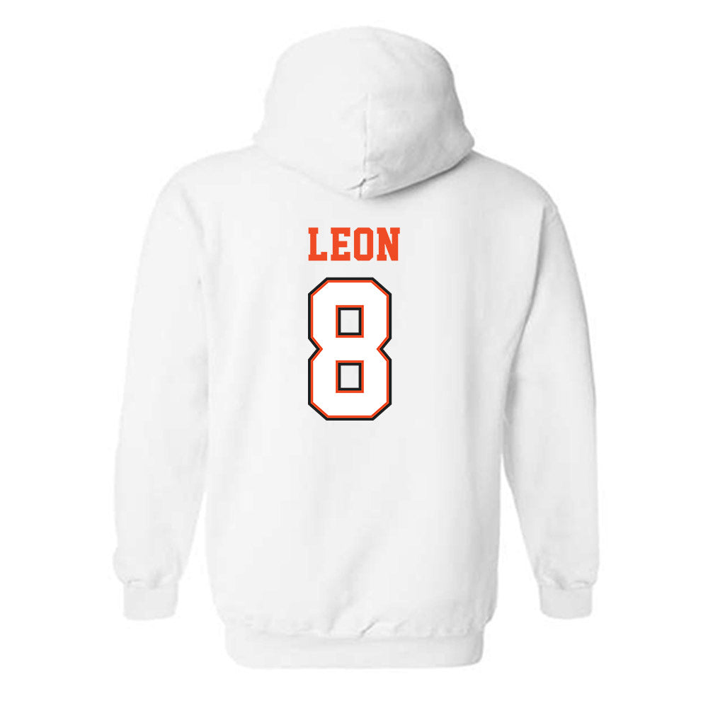 Campbell - NCAA Softball : Megan Leon - Replica Shersey Hooded Sweatshirt-1