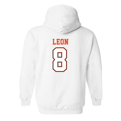 Campbell - NCAA Softball : Megan Leon - Replica Shersey Hooded Sweatshirt-1
