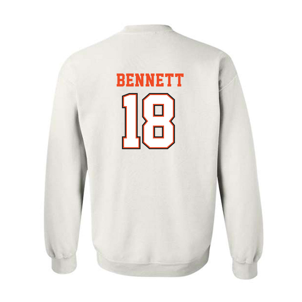 Campbell - NCAA Softball : Ryleigh Bennett - Replica Shersey Crewneck Sweatshirt-1