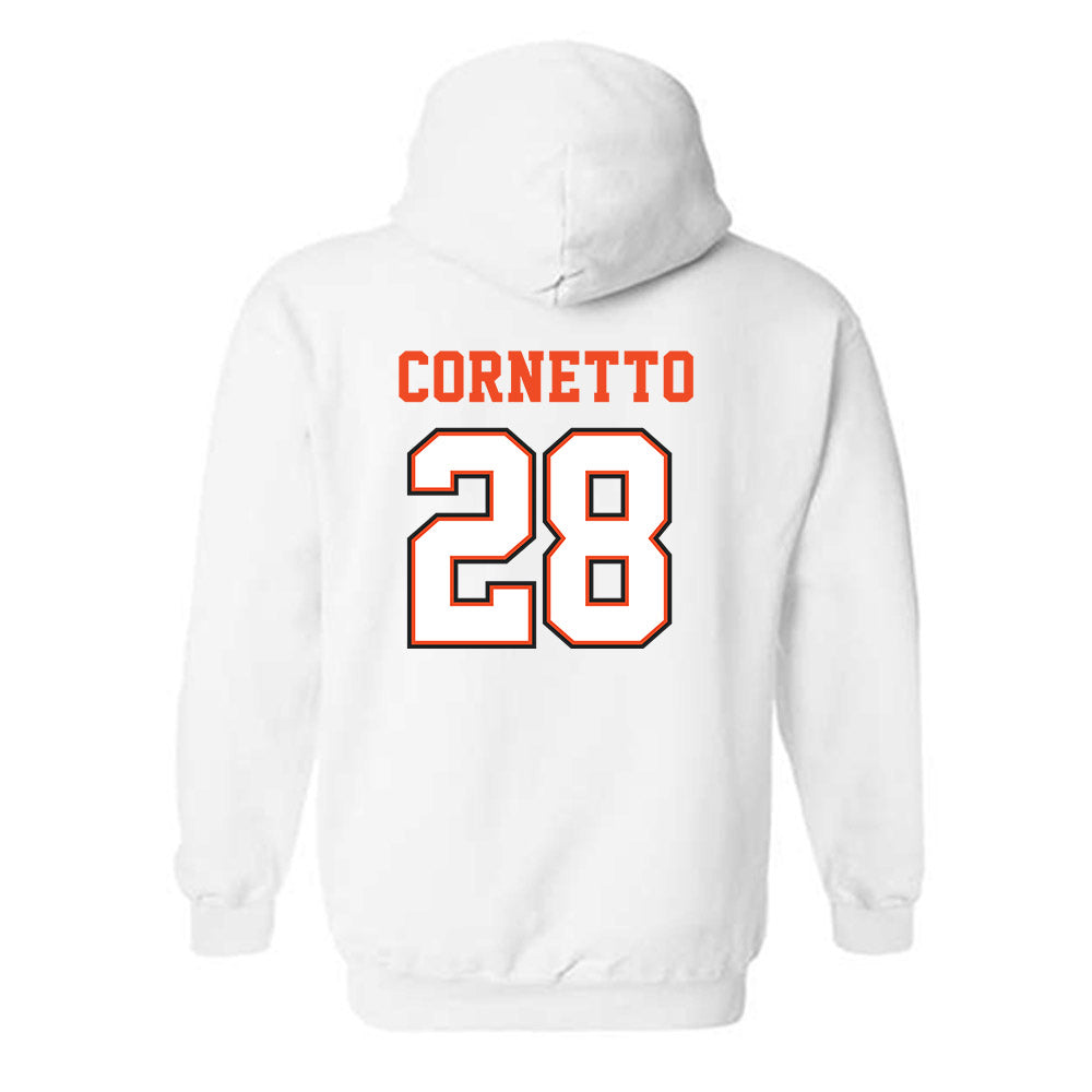 Campbell - NCAA Softball : Hannah Cornetto - Replica Shersey Hooded Sweatshirt-1