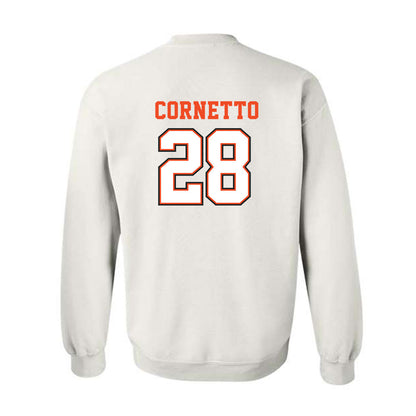 Campbell - NCAA Softball : Hannah Cornetto - Replica Shersey Crewneck Sweatshirt-1