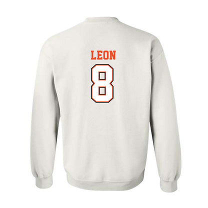 Campbell - NCAA Softball : Megan Leon - Replica Shersey Crewneck Sweatshirt-1