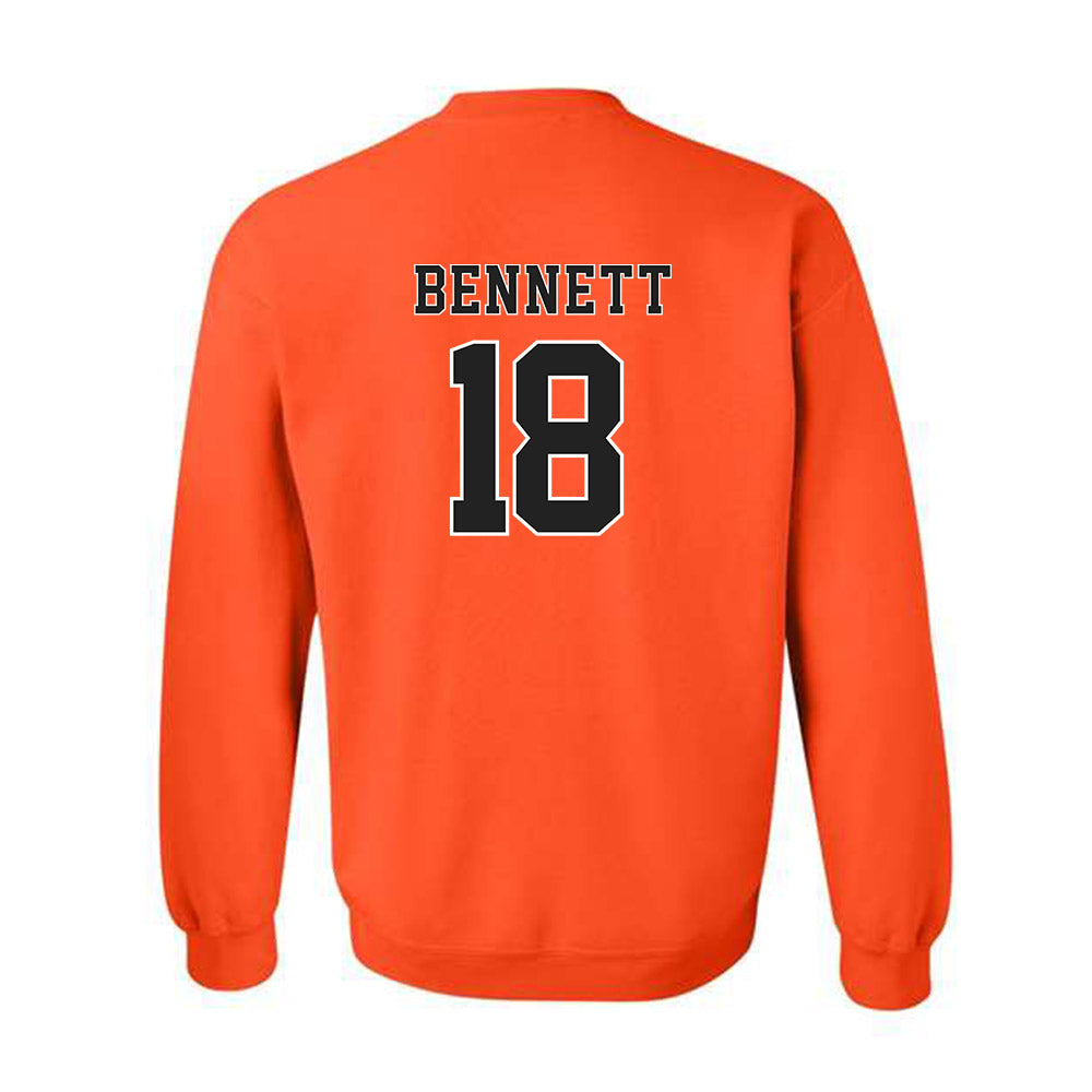 Campbell - NCAA Softball : Ryleigh Bennett - Replica Shersey Crewneck Sweatshirt-1