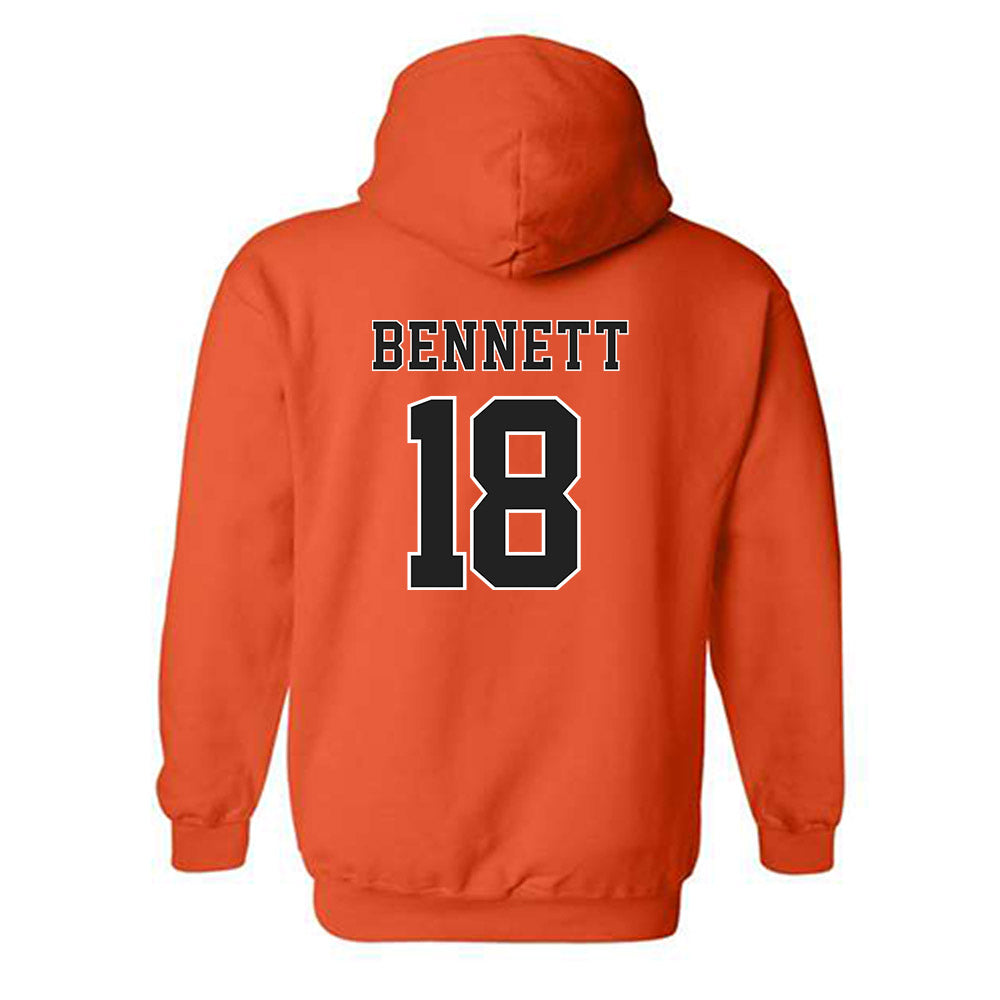 Campbell - NCAA Softball : Ryleigh Bennett - Replica Shersey Hooded Sweatshirt-1