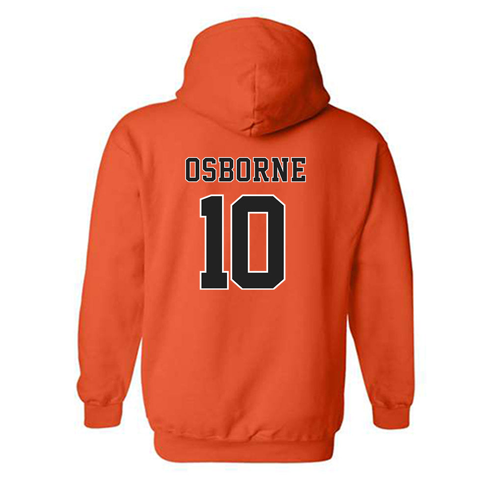 Campbell - NCAA Softball : Ella Osborne - Replica Shersey Hooded Sweatshirt-1