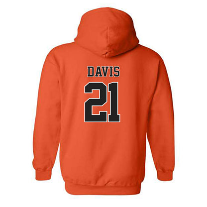 Campbell - NCAA Softball : livie davis - Replica Shersey Hooded Sweatshirt-1