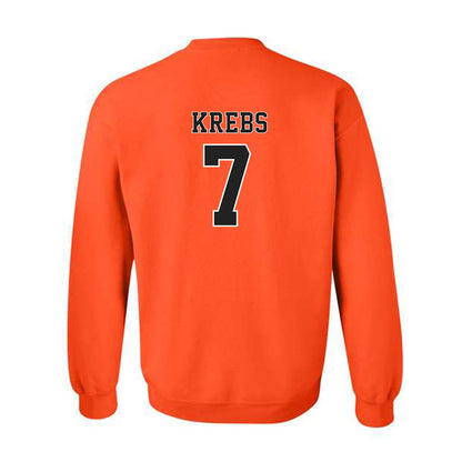 Campbell - NCAA Softball : Haley Krebs - Replica Shersey Crewneck Sweatshirt-1