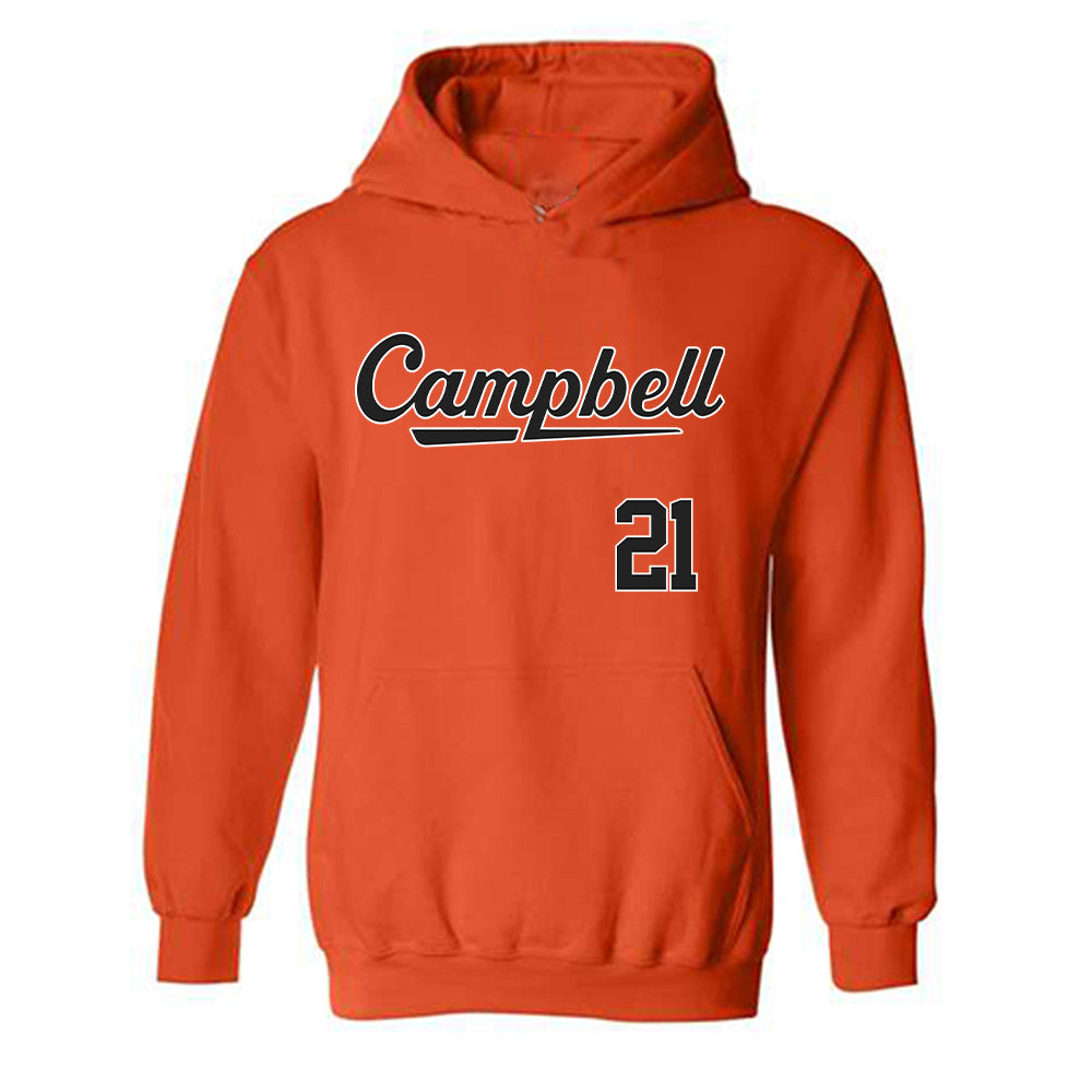 Campbell - NCAA Softball : livie davis - Replica Shersey Hooded Sweatshirt-0