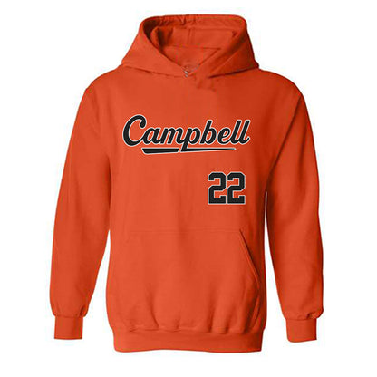 Campbell - NCAA Softball : Kylie Specht - Replica Shersey Hooded Sweatshirt-0