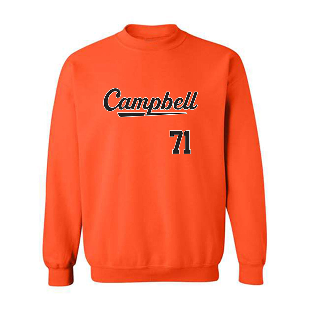 Campbell - NCAA Softball : Devin Davis - Replica Shersey Crewneck Sweatshirt-0