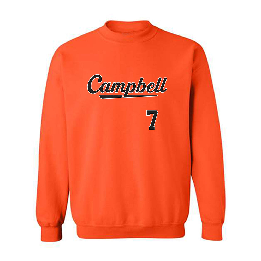 Campbell - NCAA Softball : Haley Krebs - Replica Shersey Crewneck Sweatshirt-0
