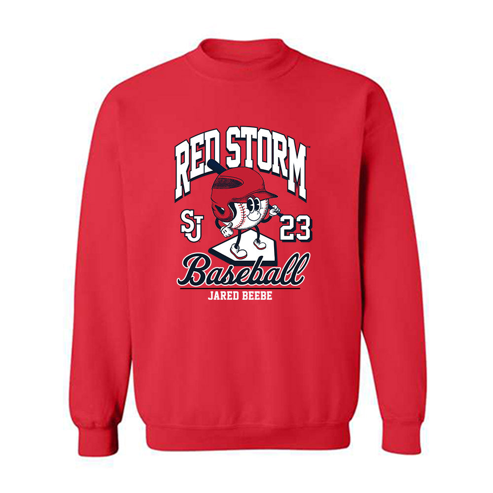 St. Johns - NCAA Baseball : Jared Beebe - Fashion Shersey Crewneck Sweatshirt