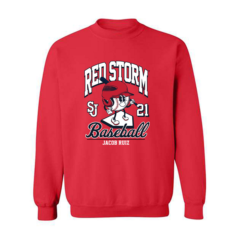 St. Johns - NCAA Baseball : Jacob Ruiz - Fashion Shersey Crewneck Sweatshirt-0