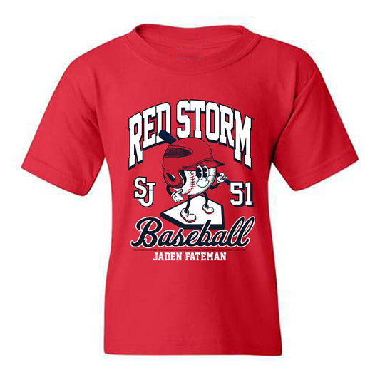 St. Johns - NCAA Baseball : Jaden Fateman - Fashion Shersey Youth T-Shirt-0