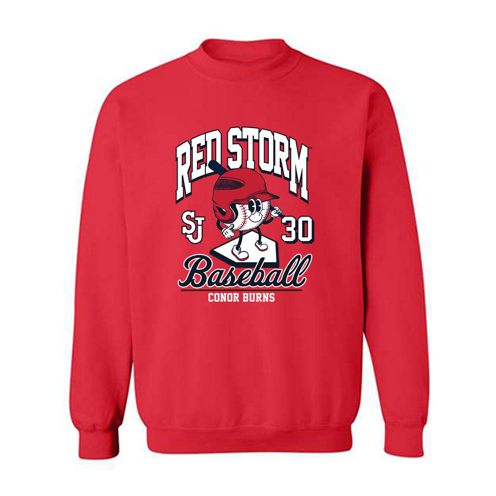 St. Johns - NCAA Baseball : Conor Burns - Fashion Shersey Crewneck Sweatshirt