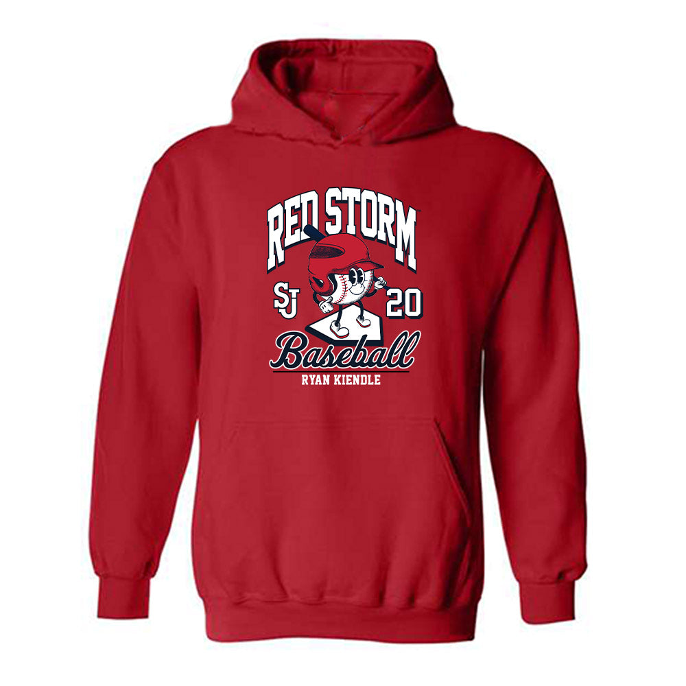 St. Johns - NCAA Baseball : Ryan Kiendle - Fashion Shersey Hooded Sweatshirt-0