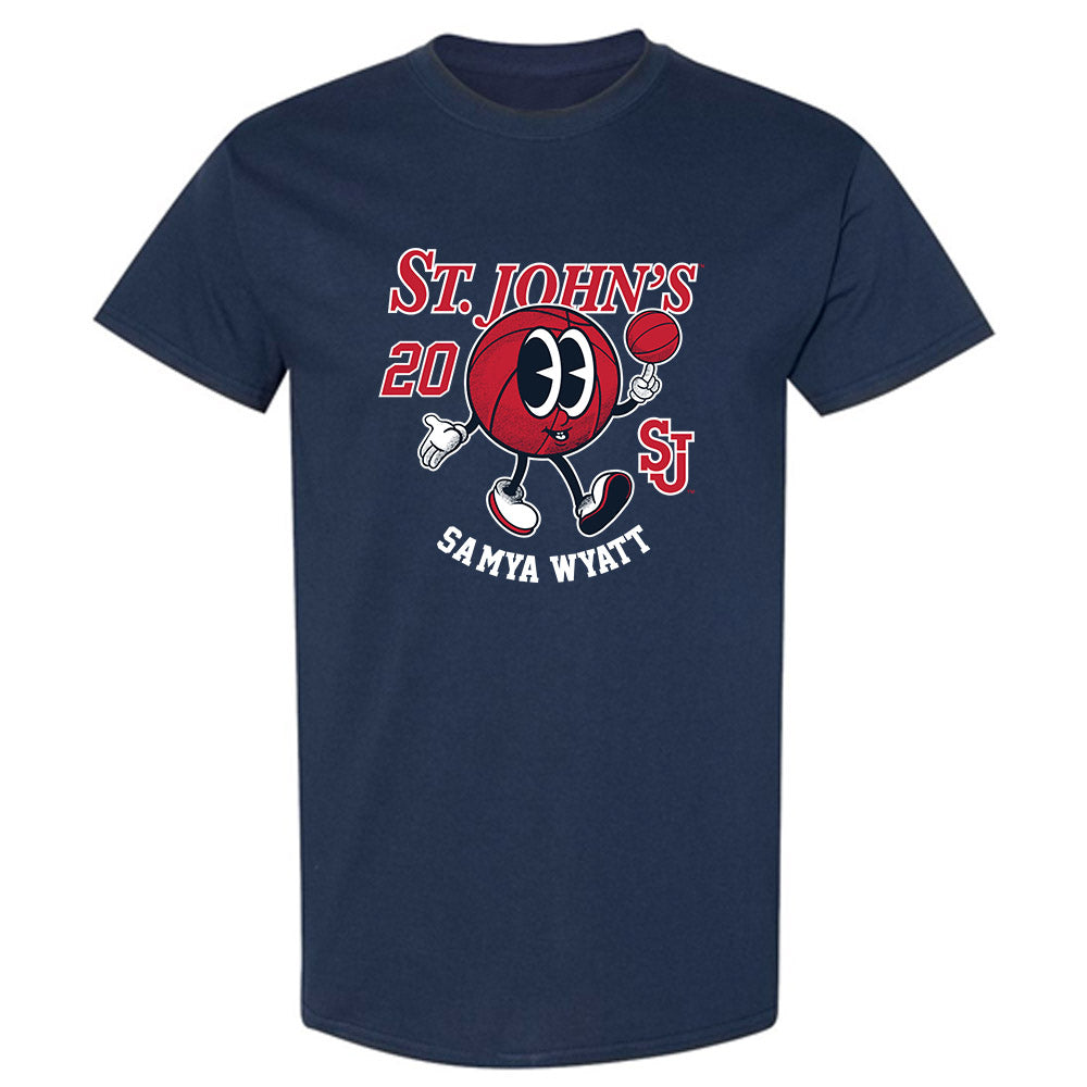 St. Johns - NCAA Women's Basketball : Sa'Mya Wyatt - Fashion Shersey T-Shirt-0