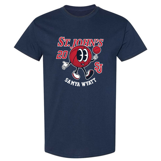 St. Johns - NCAA Women's Basketball : Sa'Mya Wyatt - Fashion Shersey T-Shirt-0