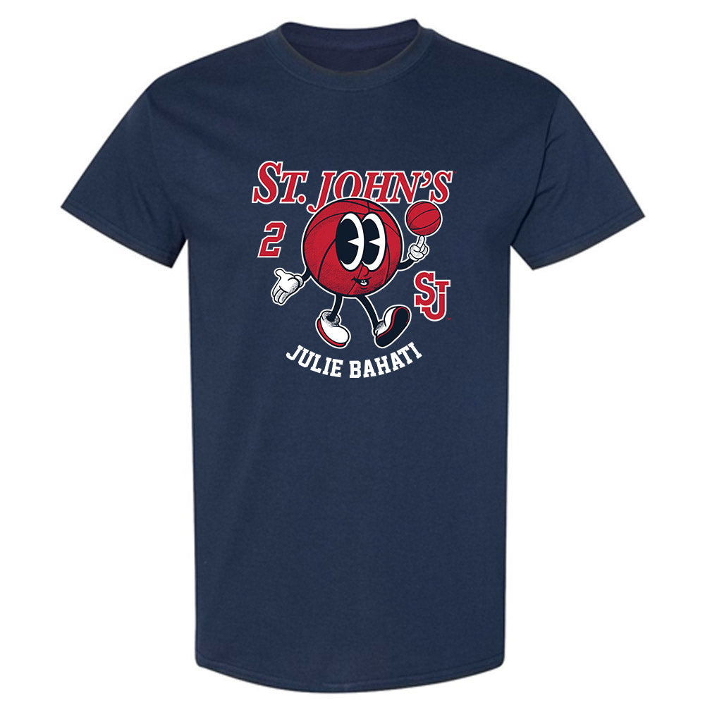 St. Johns - NCAA Women's Basketball : Julie Bahati - Fashion Shersey T-Shirt-0