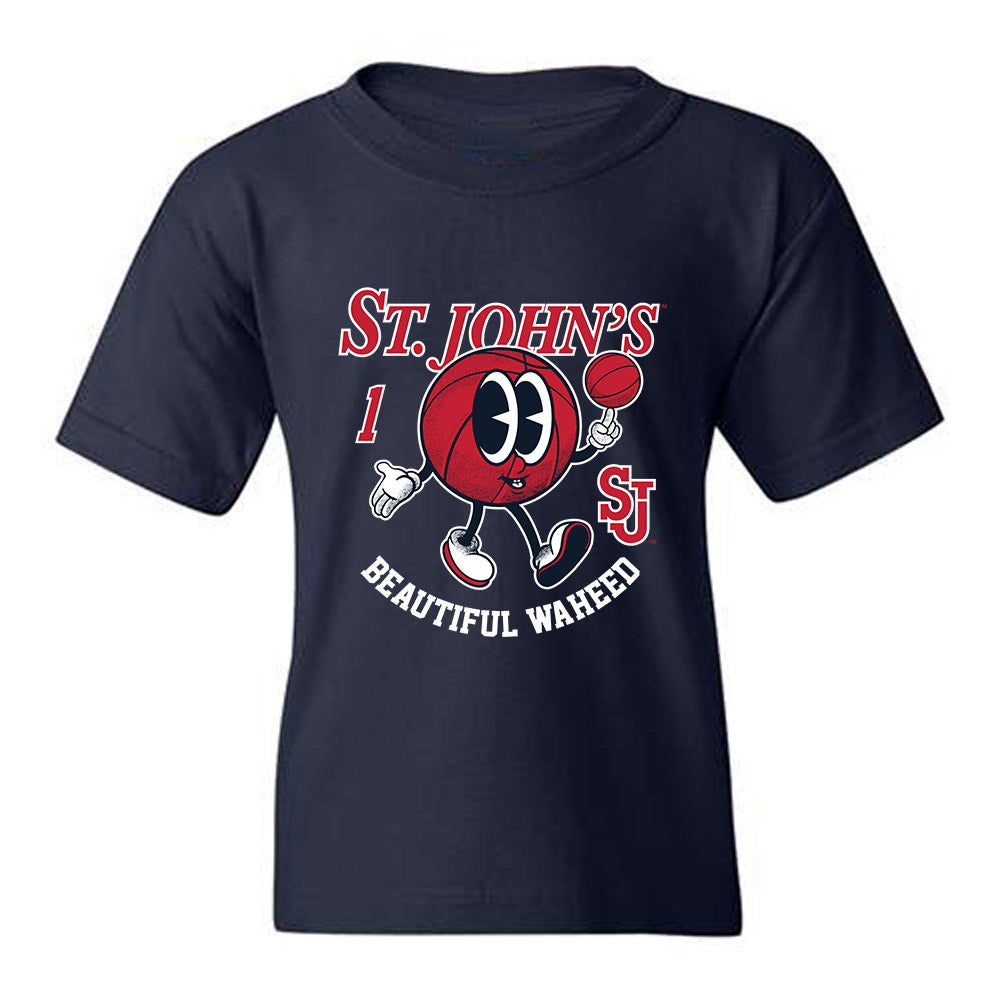 St. Johns - NCAA Women's Basketball : Beautiful Waheed - Fashion Shersey Youth T-Shirt-0