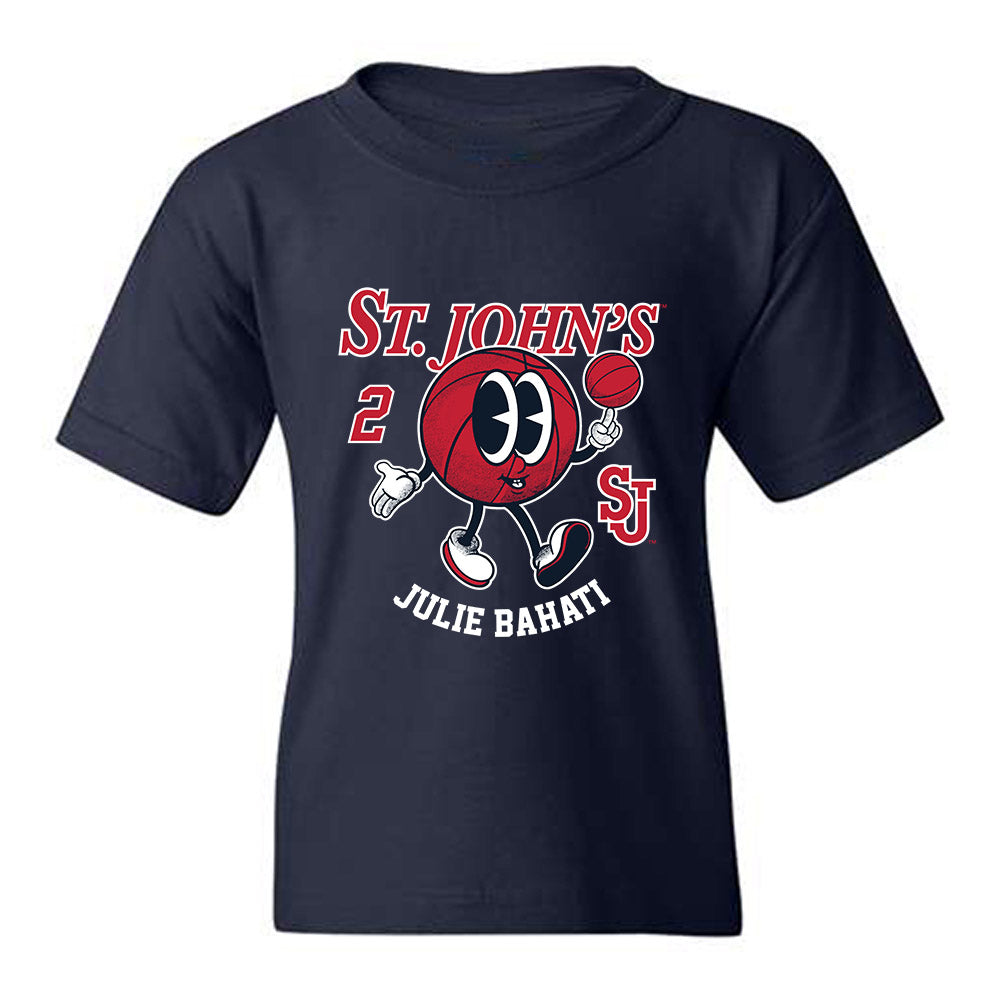 St. Johns - NCAA Women's Basketball : Julie Bahati - Fashion Shersey Youth T-Shirt-0