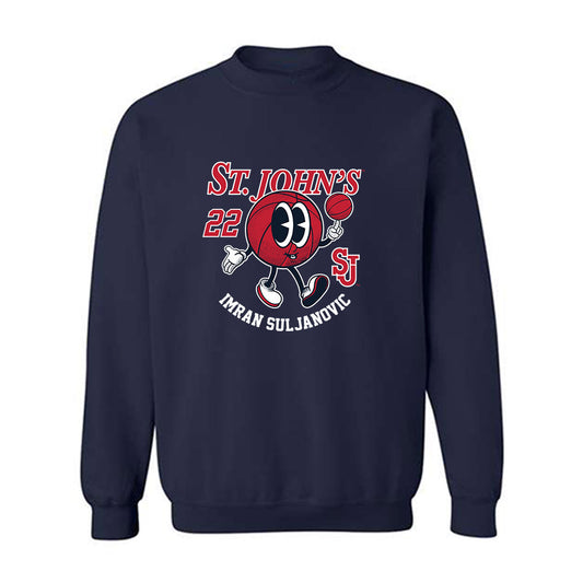 St. Johns - NCAA Men's Basketball : Imran Suljanovic - Fashion Shersey Crewneck Sweatshirt-0