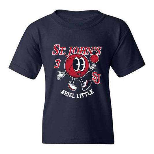 St. Johns - NCAA Women's Basketball : Ariel Little - Fashion Shersey Youth T-Shirt-0