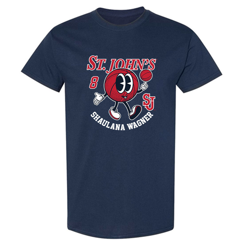 St. Johns - NCAA Women's Basketball : Shaulana Wagner - Fashion Shersey T-Shirt-0